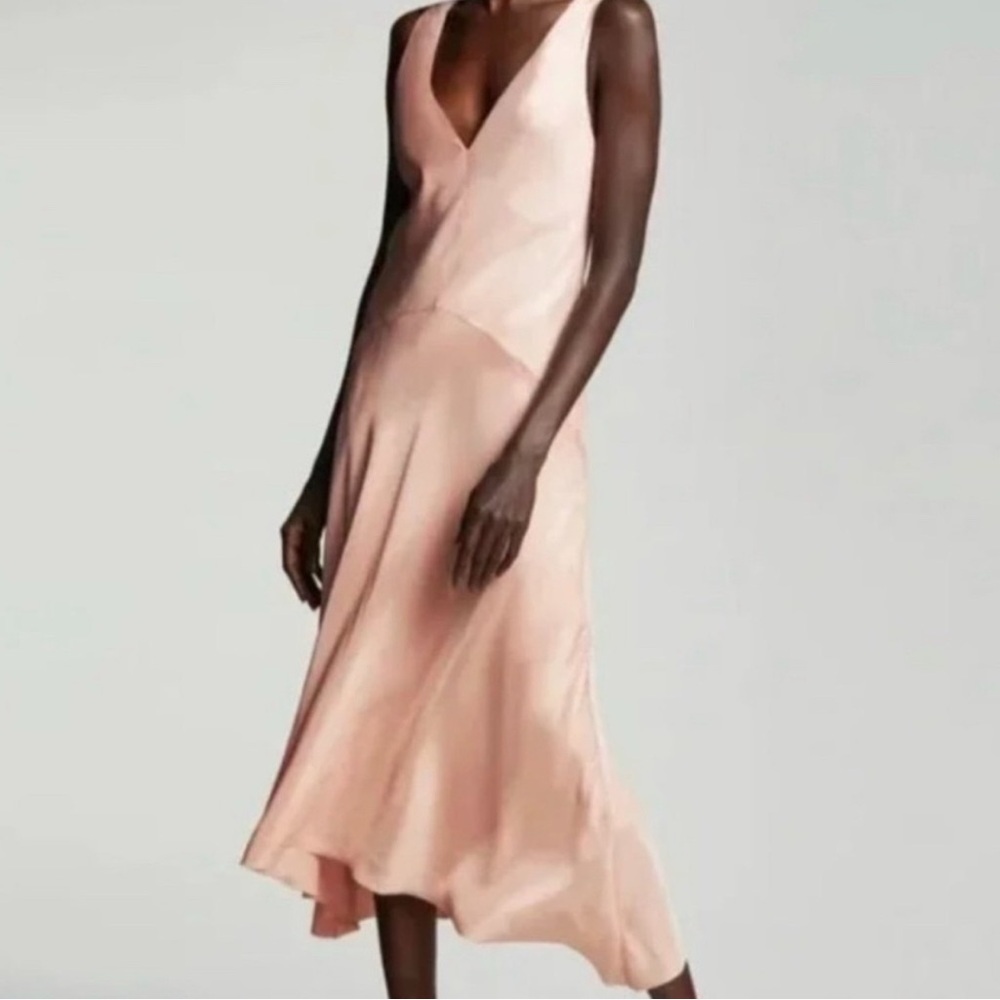 FRAME Savannah Dress in Pink Clay. NWT. Size XS. Retail- $498